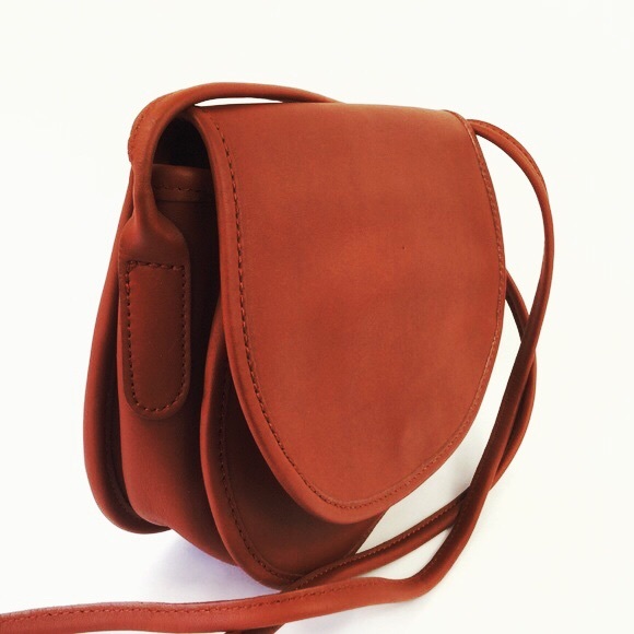 *SOLD* SportsCoach Tan Crossbody Saddlebag Cowhide - Picture 2 of 8